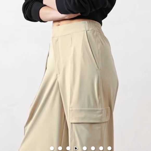 ATHLETA Pinnacle High Rise Cargo Trouser Wide Leg Pants - Picture 9 of 13